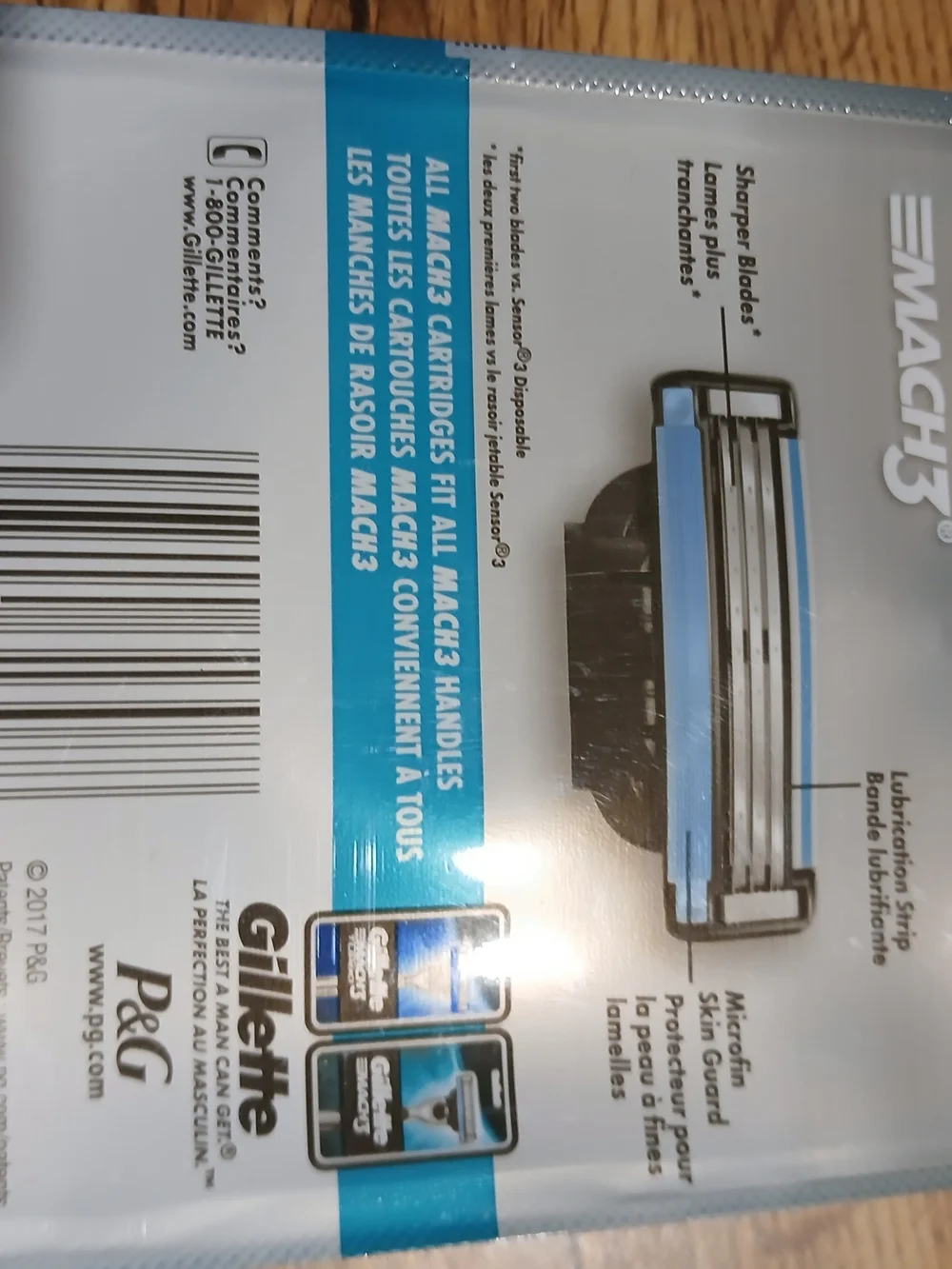 Gillette Mach3 Razor Blade Refills - Blue - Picture 2 of 2